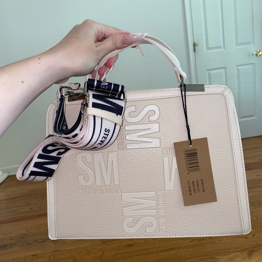STEVE MADDEN vanilla bmateo tote crossbody bag TIKTOK viral NWT - Picture 6 of 8